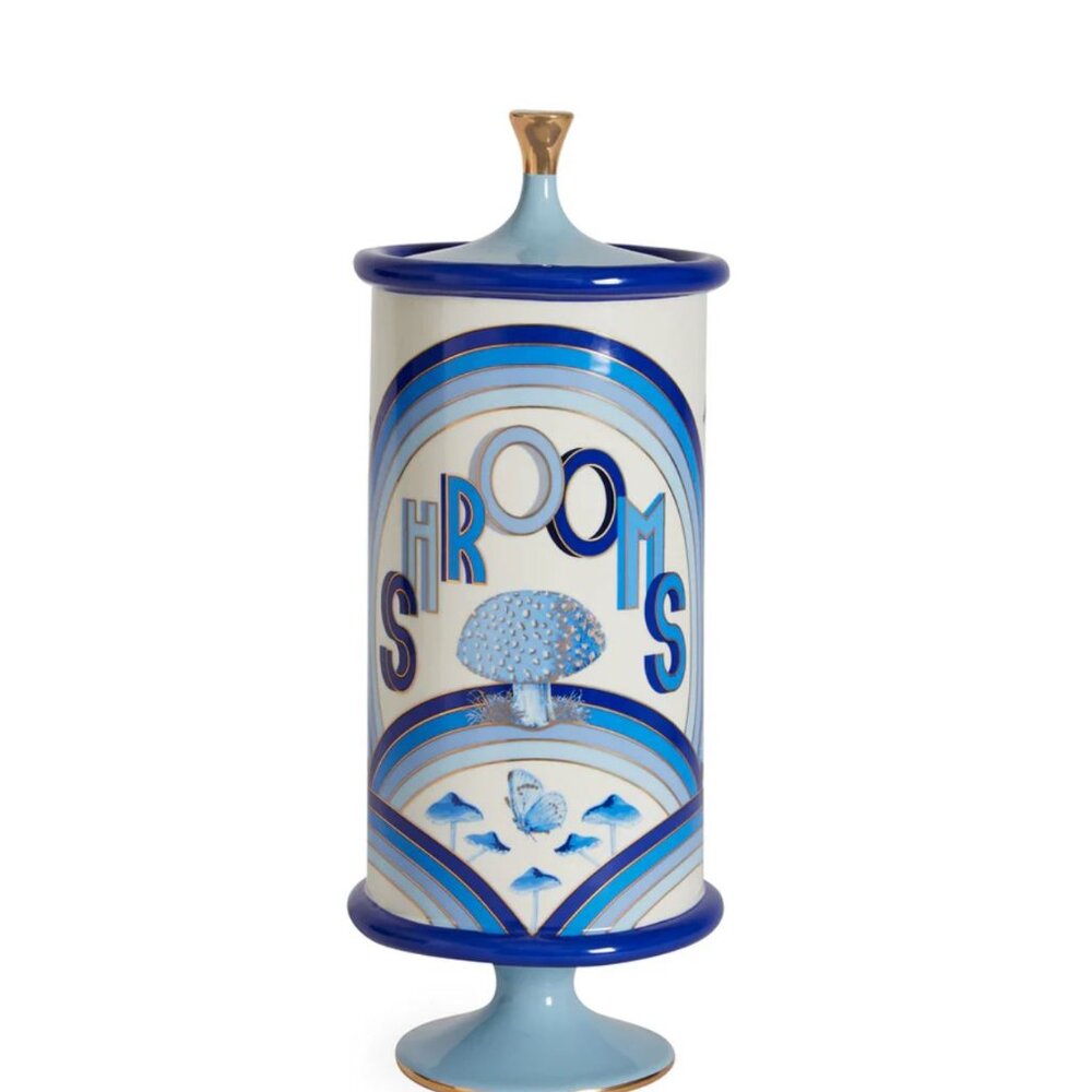 Jonathan Adler Ceramic Canisters ( 6" Dia, 14.5" H ) No. 2 of 2